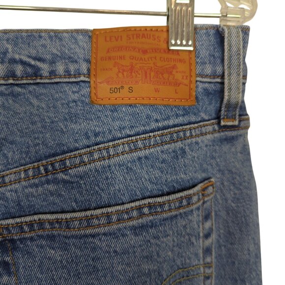 Levi's 501 Skinny Women Embroidered Jeans Del Norte High Waist Sz 31 L 30 - Picture 7 of 16